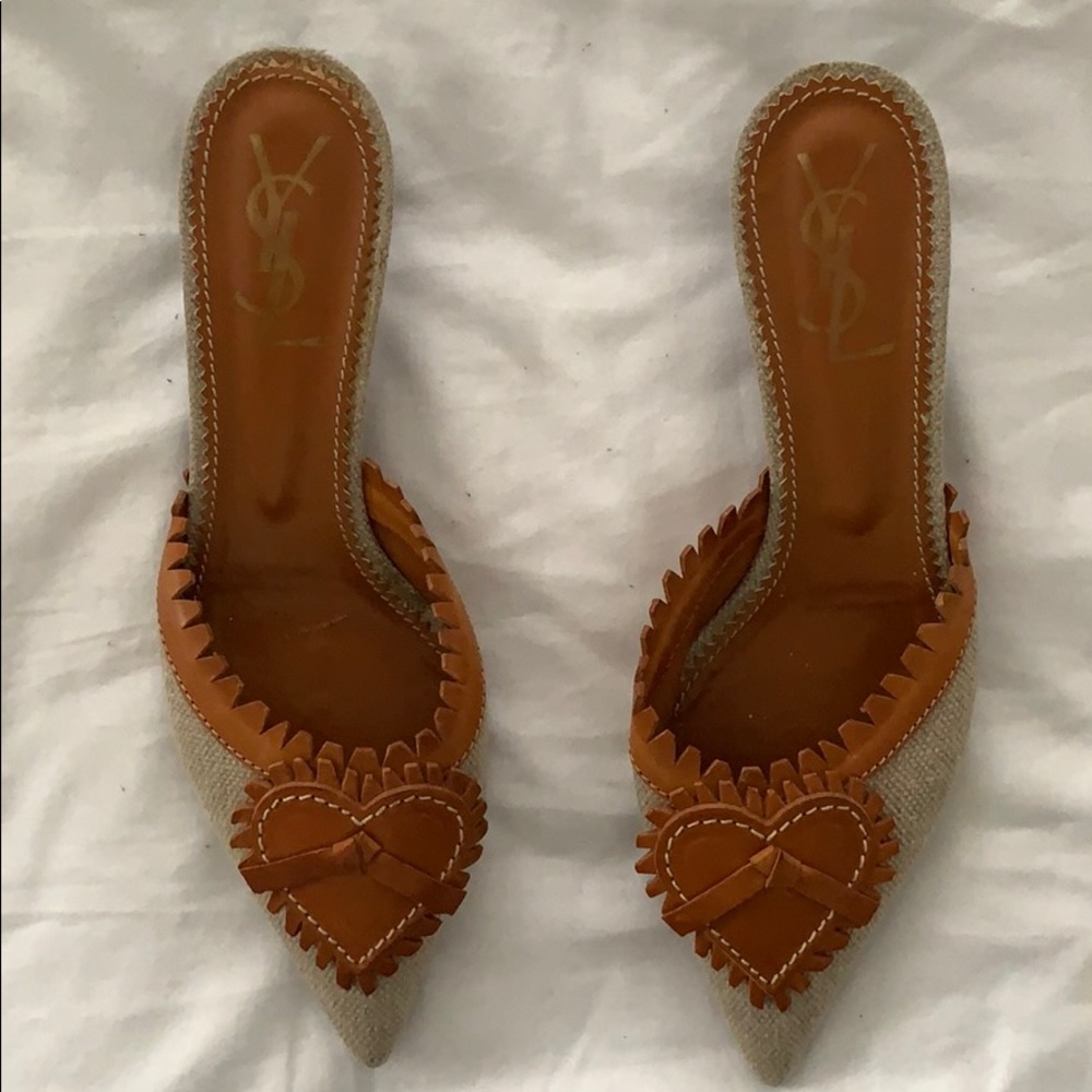 Yves Saint Laurent 1 inch heels
